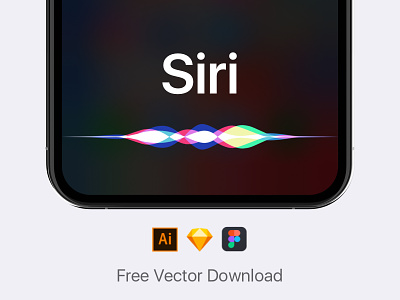 Siri Vector Download (.AI + .Sketch + Figma) ai apple download figma free illustrator ios meritt merittthomas siri sketch vector