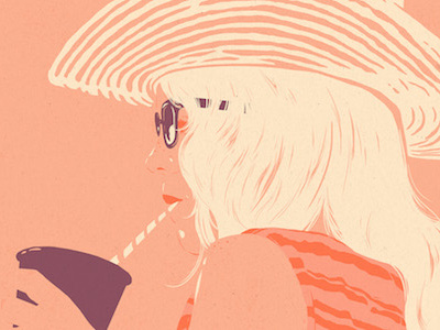 'Summer' illustration portrait