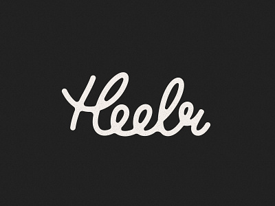 Brand Logo for Heelr branding design hand lettering healing lettering logo typography