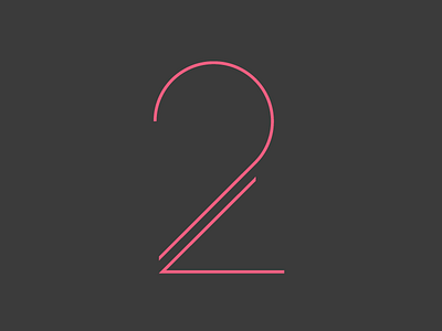 Day 2 of #365DaysOfType 1 365 days of type design font gif numbers one typography