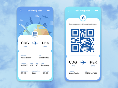 #DailyUI_024  Boarding Pass