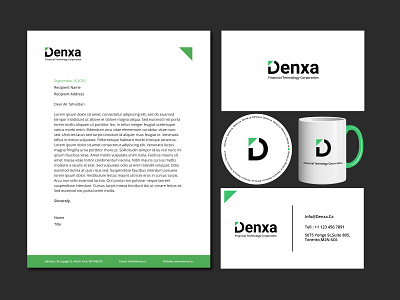 Denxa Branding brand identity branding branding and identity branding concept print print design stationery design