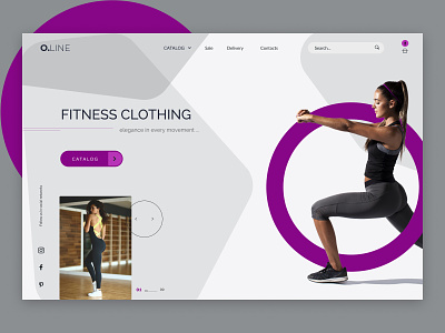 Fitness clothing catalog clothes clothing design e commerce family fashion fitness sport ui ux web