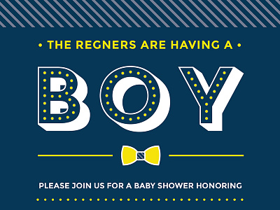 INVITATION | baby boy shower invite