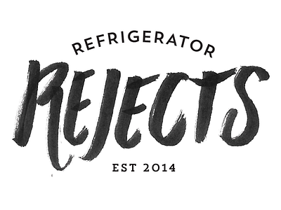 LOGO | refrigerator rejects graphic design hand drawn type handlettering illustration lettering logo logo design trend type typography