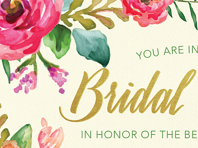 INVITATION | floral bridal shower invite