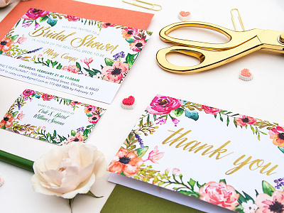 INVITATION | Feminine + Floral Bridal Shower Suite