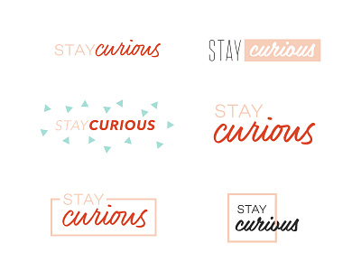 DESIGN | lockups curious design logo logo design pink product design travel typography