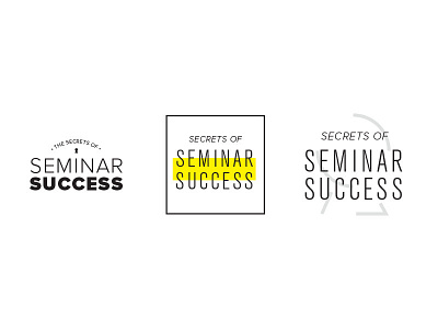 LOGO | Seminar Success brand branding condensed condensed sans serif corporate eduation financial italic logo logos sans serif seminar