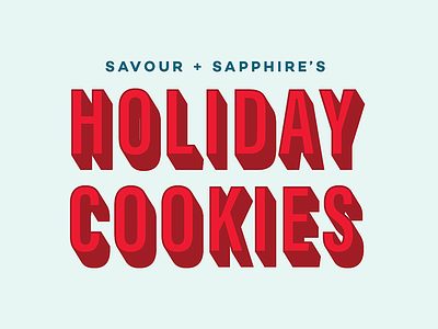EDITORIAL | holiday cookies cookies digital editorial flier holidays type typography