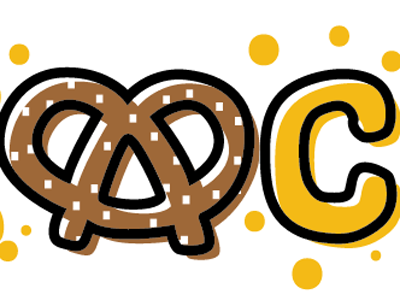 LETTERING | brewcity detail dots food lettering polka dots pretzel typography vector