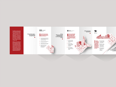 3 colors cut out leaflet brochure design cut out cutout design graphic design leaflet design