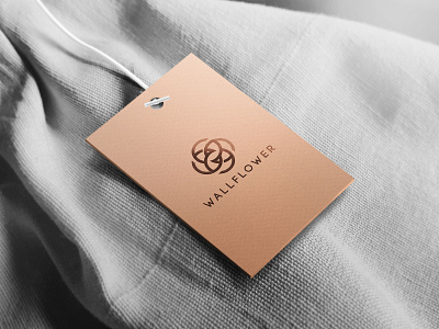 WALLFLOWER logo elegent design fashion logo feminine logo flower logo graphic design logo design