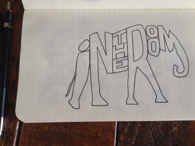 Elephant in the Room sketching typography