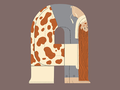 A animation design illustration typography
