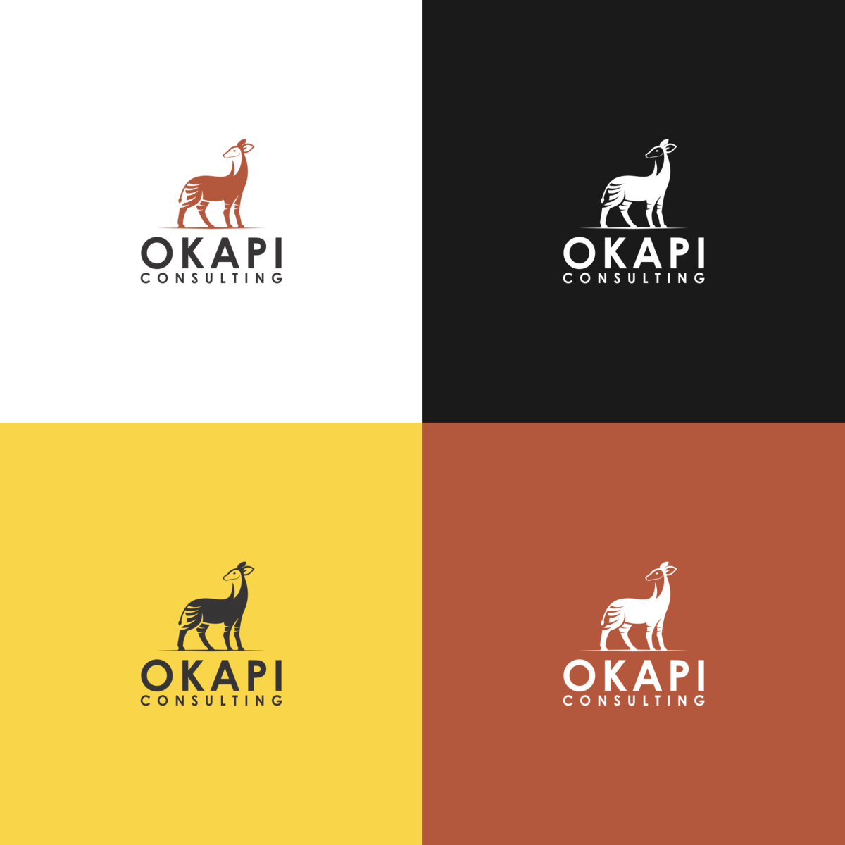 logo okapi by ellistya on Dribbble