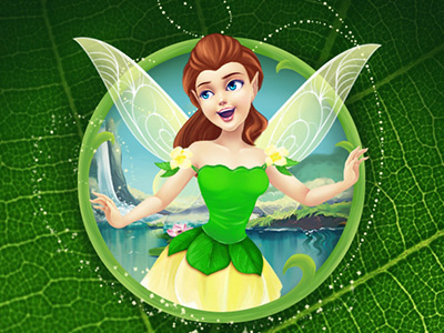 Fairy animation fairy flower