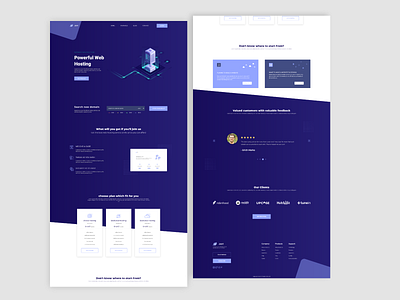 Web Hosting landing Page