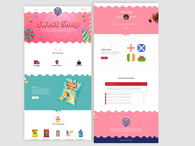 Candy shop Landing Page