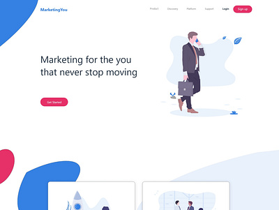 Webpage Landing Page app branding design illustration illustrator minimal ui ux web website