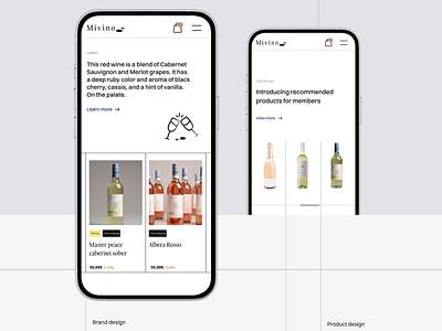 Mivino Wine App adobe xd branding design illustration logo ui ui design uiux ux visual design
