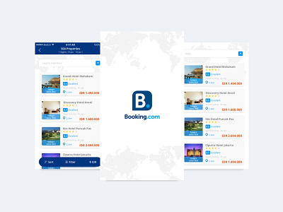Search Results - Booking.com Redesign app booking ios redesign results search search results travel ui