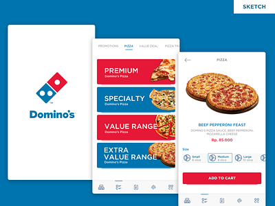 Freebies - Dominos Pizza Redesign Concept