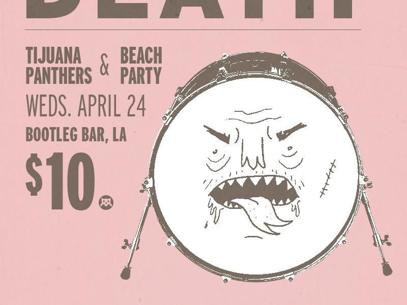 Bass Drum of Death Poster by Bran Moats on Dribbble