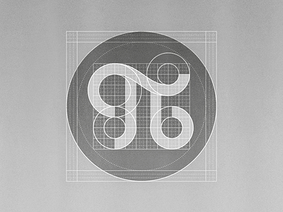 Personal Logo Construction branding circle construction geometry graphic design grid logo logo design pi greek pietro gregorini proportions symbol
