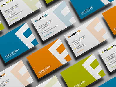 Fosbury brand agency brand assets brand identity branding branding design business card corporate branding fosbury letter variants