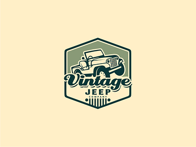 Vintage Jeep adventure army classic classy community extreme green jeep logo sport vintage