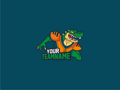 Gator Sports character croc football gator logo mascot masculine reptile sports strong team wild