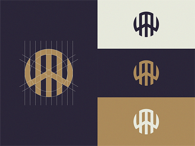 MW monogram logo design