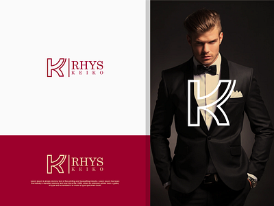 RK monogram logo design