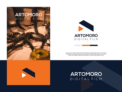 digital film monogram logo design