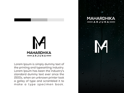 MA monogram logo design branding design elegant illustration initial logo letter logo logos minimalist logo modern monogram logo simple vector