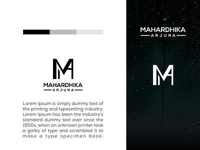 MA monogram logo design