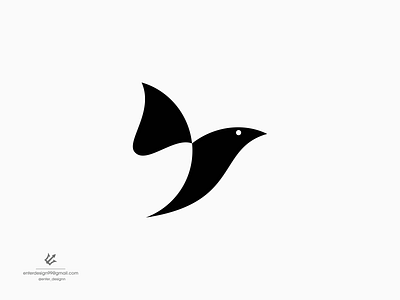 bird logo simple branding design elegant illustration letter logo monogram logo simple ui vector