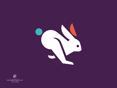 Rabbit animal branding design elegant illustration letter logo monogram logo rabbit simple ui vector
