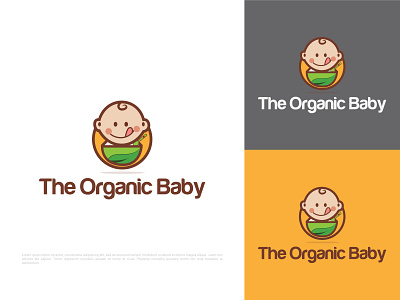 TOB Logo Design baby logo design flat gradient illustration illustrator logo logo design logodesign logos logotype orange organic organic baby organic baby typography vector