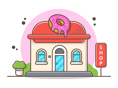 Donut Shop donut illustration shop vector vectorart