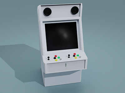 ARCADE GAME BOX LOW POLY