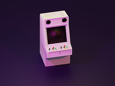 Arcade Game Low poly 3d low poly