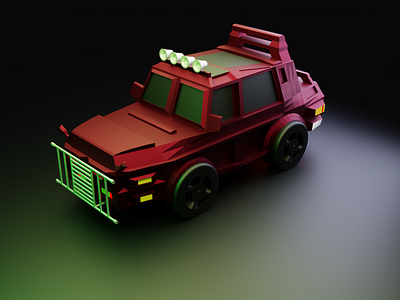 Jeep Car 3d car low poly lowpoly