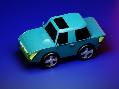 LOWPOLY CAR 3d car lowpoly