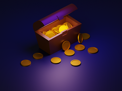 Coin Box low poly