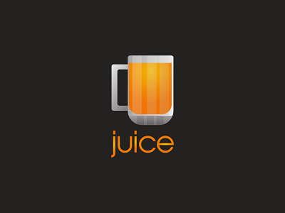 Juice Glass branding cup design flat glass icon illustration juice logo vector vectorart