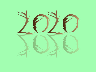New Year Tree 2020 Design 2020 2020 trend 2020calendar design flat illustration new year vector vectorart