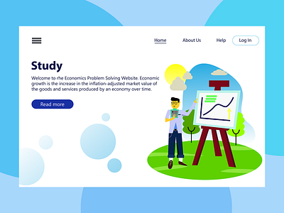 Study-Landing Page Illustration design illustration ui vector web web design website design