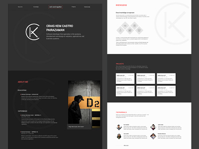 Developer Portfolio design portfolio ui ux web